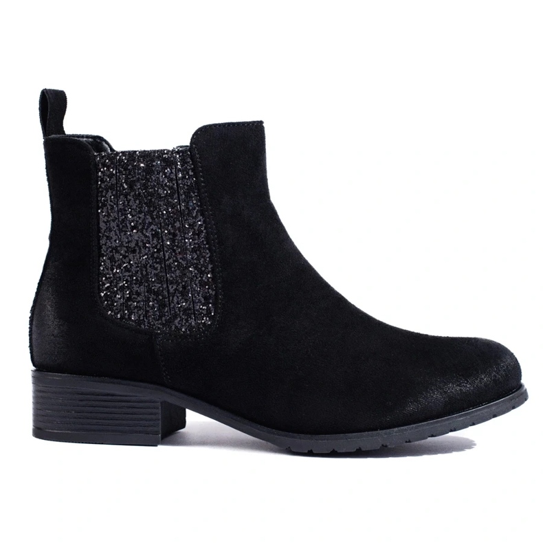 Botines Chelsea de mujer Shelovet en ante negro