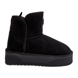 Botas de nieve veganas con plataforma impermeable D.Franklin DFSH371004 Negro
