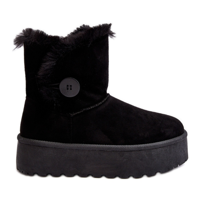 Botas de nieve de mujer con plataforma y pelo negro Vikas Botas de nieve de mujer con plataforma y pelo negro Vikas