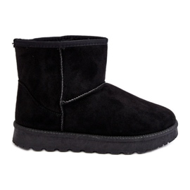 Botas de nieve aislantes de ante para mujer Black Nanga negro
