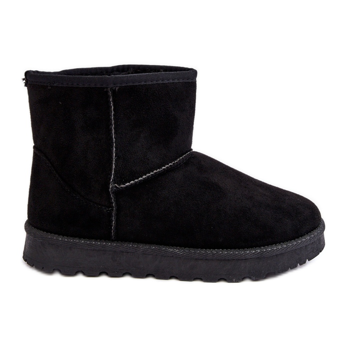 Botas de nieve aislantes de ante para mujer Black Nanga negro