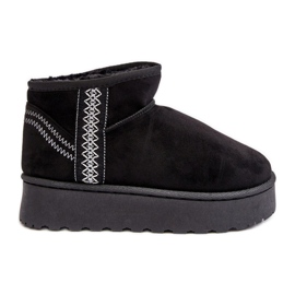 Botas de nieve aislantes para mujer con plataforma negro Lomessa Botas de nieve aislantes para mujer con plataforma negro Lomessa