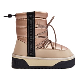 Botas de Nieve Mujer Suela Gruesa Vegana D.Franklin DFSH371006 Beige