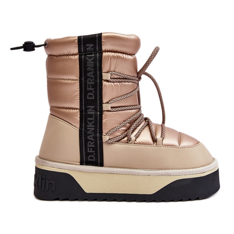Botas de Nieve Mujer Suela Gruesa Vegana D.Franklin DFSH371006 Beige