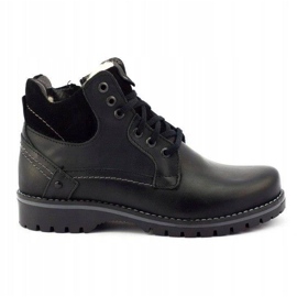 KOMODO Botas de nieve aislantes para hombre negras 885 negro