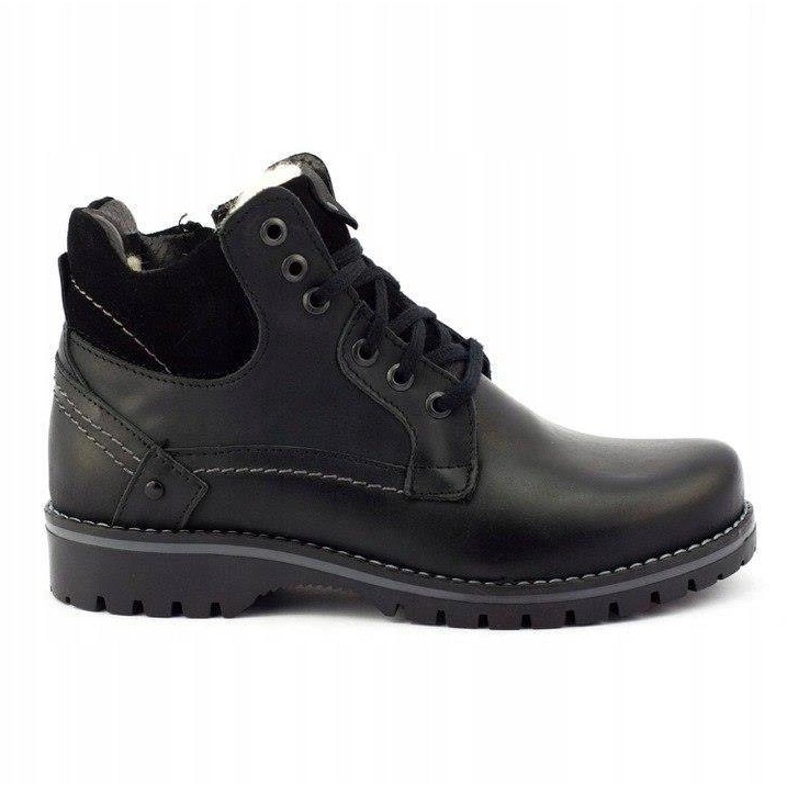 KOMODO Botas de nieve aislantes para hombre negras 885 negro