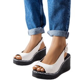 Sandalias cuña Elda blanco Sandalias cuña Elda blanco