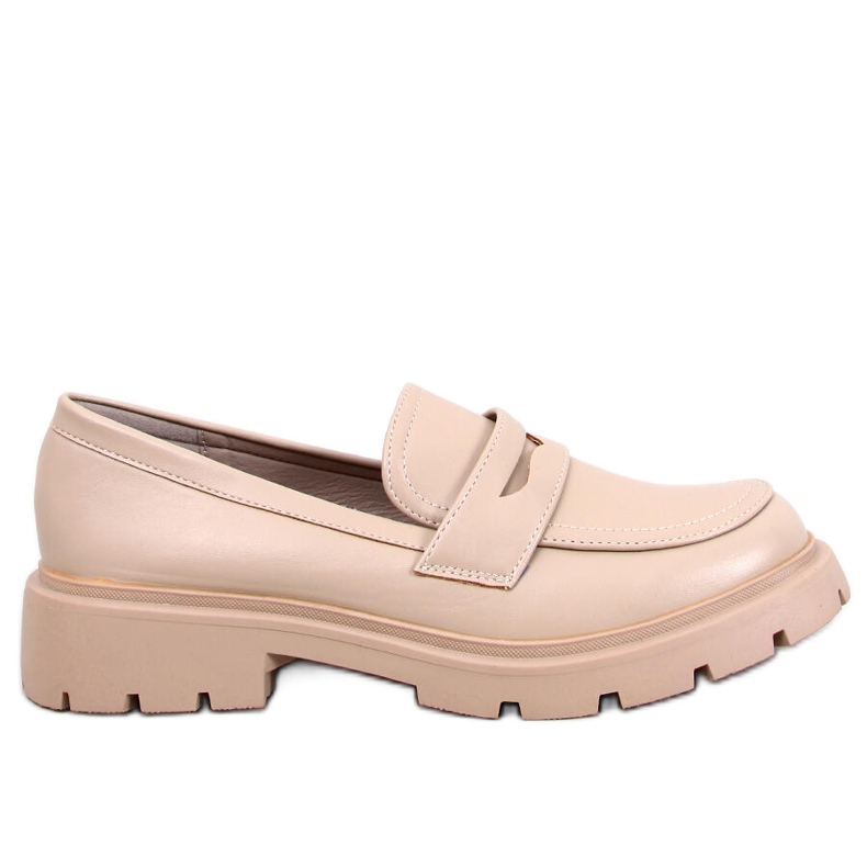 Andral Mocasín plataforma beige