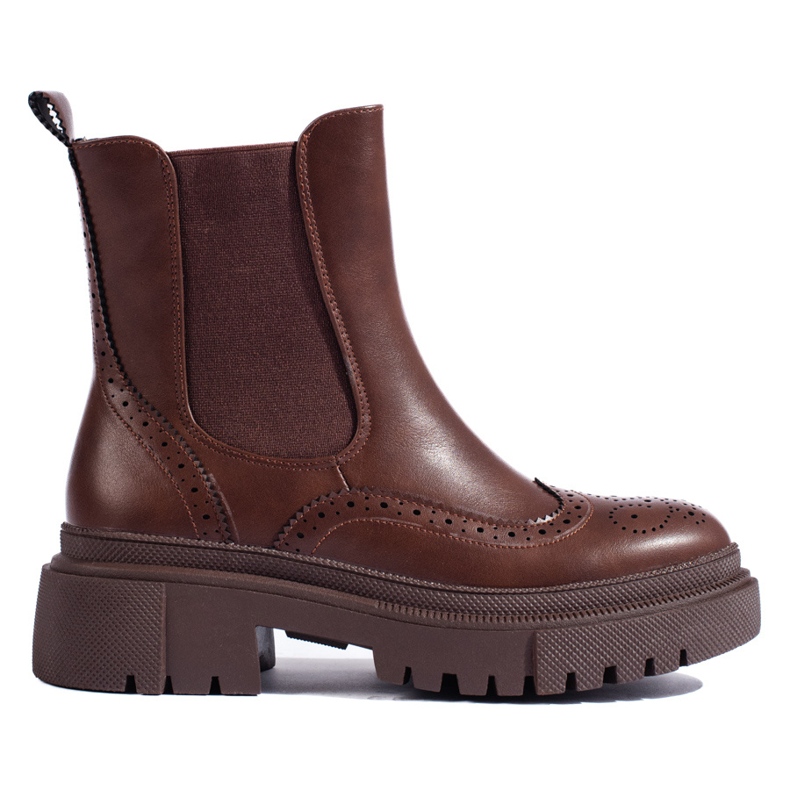 Botas Chelsea Shelovet caladas marrones marrón
