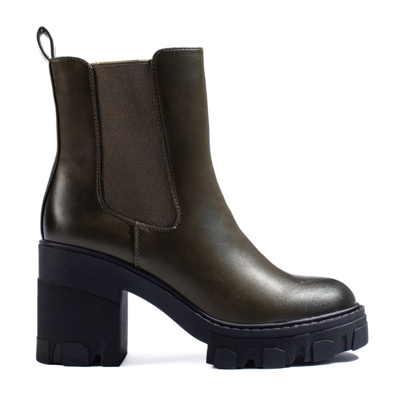 Botas Chelsea de mujer Shelovet caqui verde