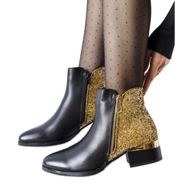 Botines aislantes negros con espalda decorativa Olindo
