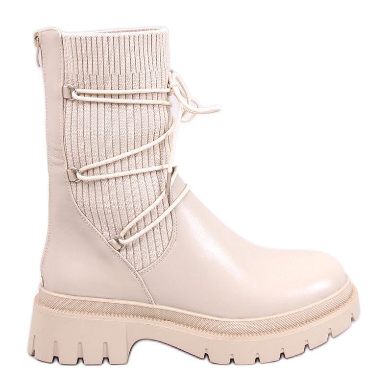 Willet Botines calcetín beige