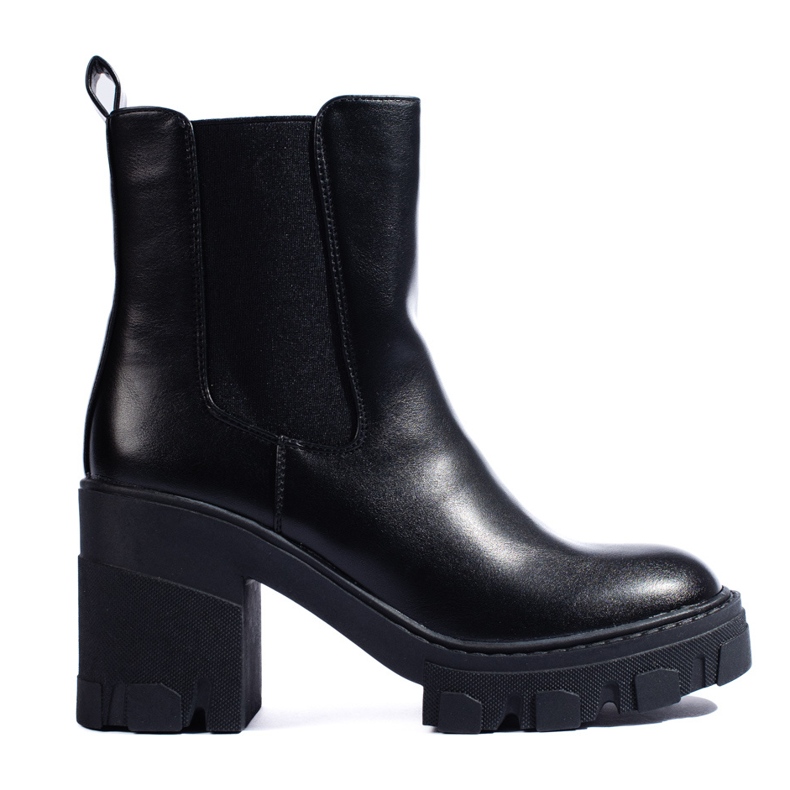 SHELOVET Botas Chelsea negras de mujer negro