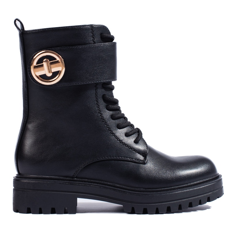 SHELOVET Bolsos de mujer negros con hebilla.