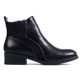 SHELOVET Botas cortas de mujer negras. negro
