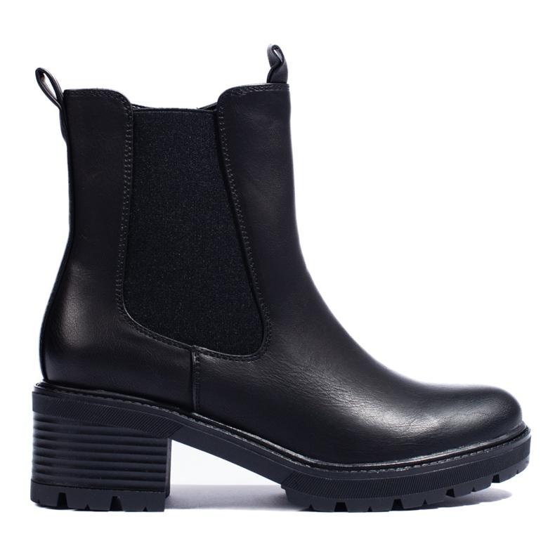 SHELOVET Botas Chelsea de mujer marrones negro