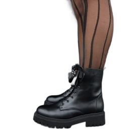 Botas aislantes de piel Karino negro