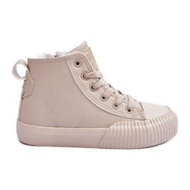 Zapatillas Infantiles Aislantes con Cremallera Big Star MM374012 Beige Claro