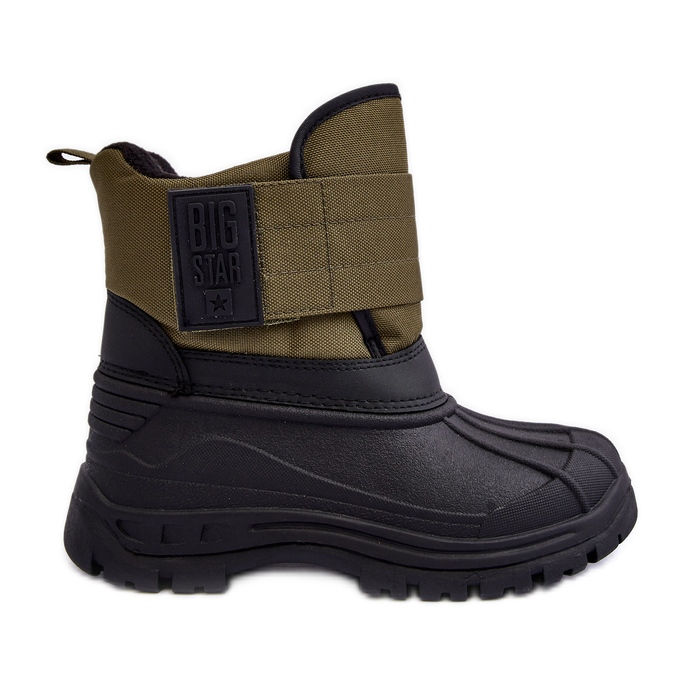 Botas de nieve para niños con aislamiento de velcro Kaki Big Star MM374123 verde