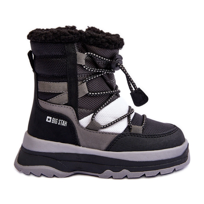 Botas De Nieve Infantiles Aislantes Y Con Cremallera Negro Big Star MM374193
