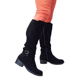 Botas negras de ante ecológico con aislamiento de Aldisio negro