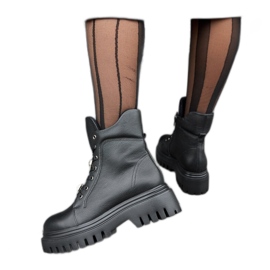 Botas aislantes de piel Karino negro