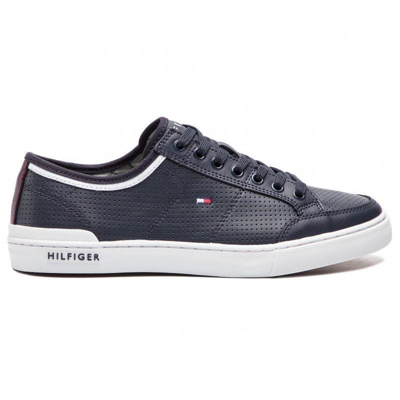 Tommy Hilfiger Core Corporate Leather Sneaker M Zapatos FM0FM00552-403 azul