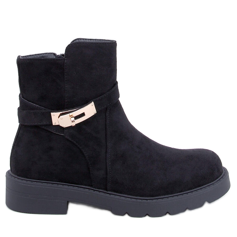 Drapers Botines planos de ante negro