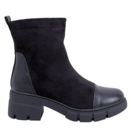 Botines tacón ancho Olson Negro