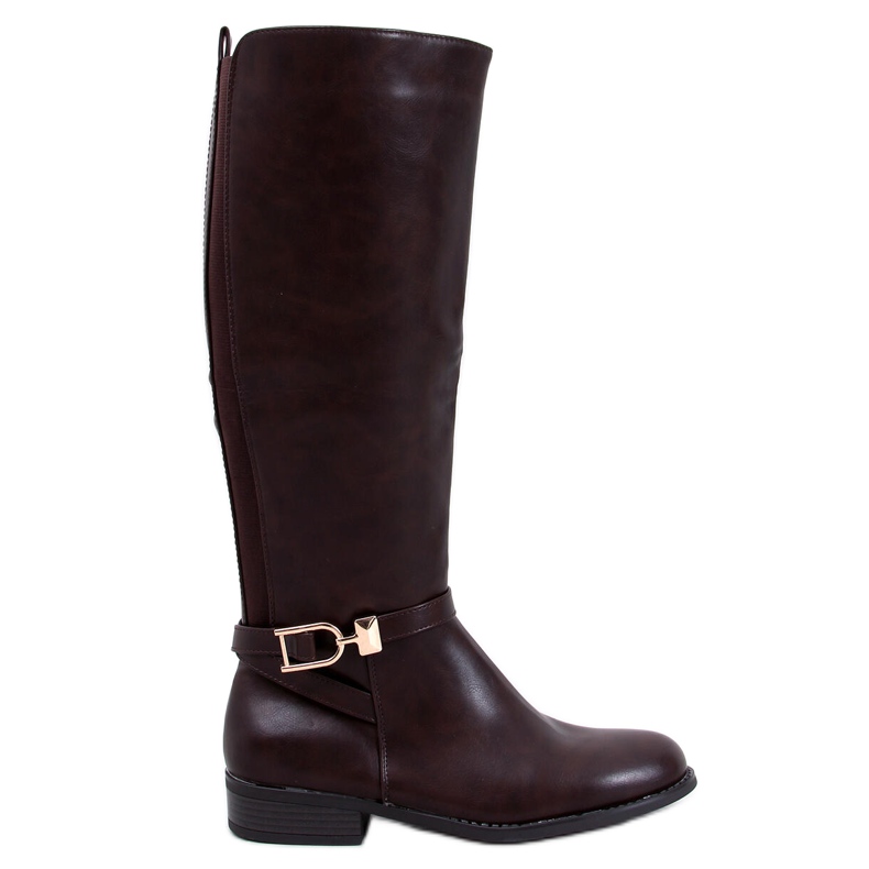Botas plena flor mujer Jessie Brown marrón