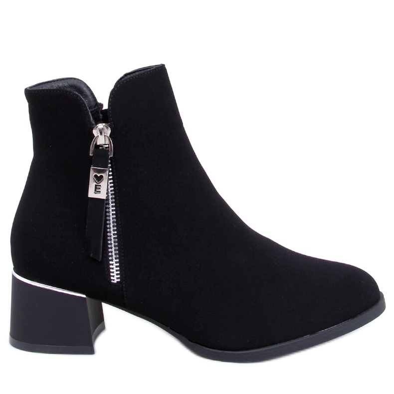 Botín tacón bajo Leines negro Botín tacón bajo Leines negro