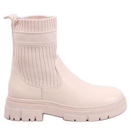 Botines con pala flexible Demus Beige