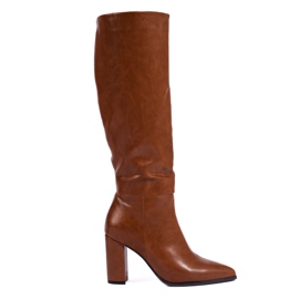 Botas tacón mujer Shelovet marrón