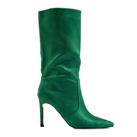 Botas tacón Shelovet ante verde