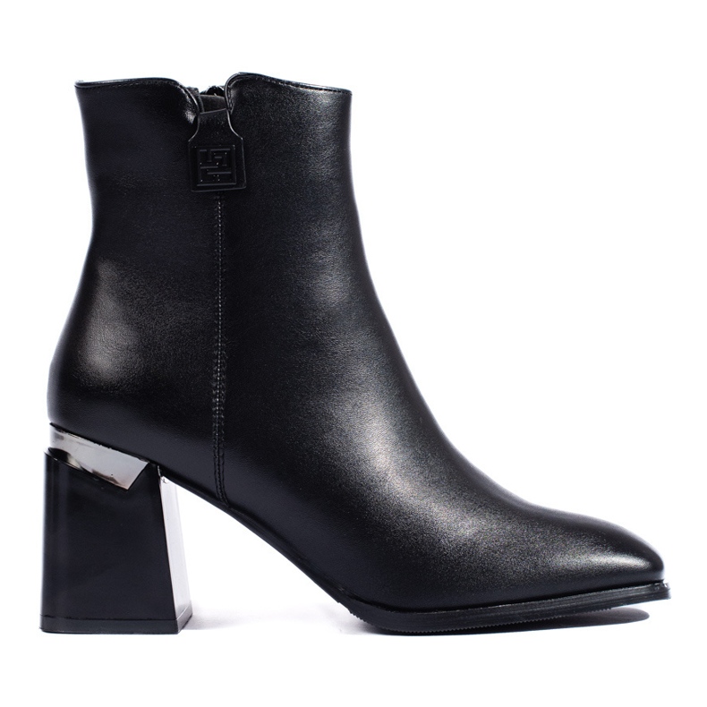 W. Potocki Elegantes botas negras de tacón alto de Potocki negro