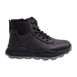Zapatos de trekking Trapper aislados para niños negro Big Star MM374203