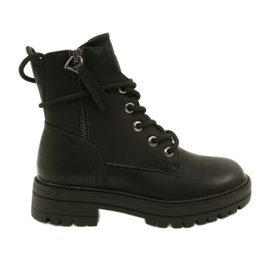 Miss 235-4226 botas para mujeres aisladas con pieles aisladas negro