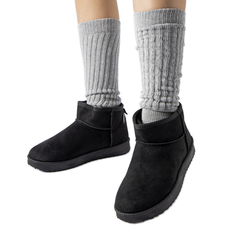 Botas de nieve cortas aislantes negras Guglielma negro Botas de nieve cortas aislantes negras Guglielma negro