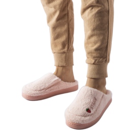 Pantuflas Collinsville rosa claro rosado