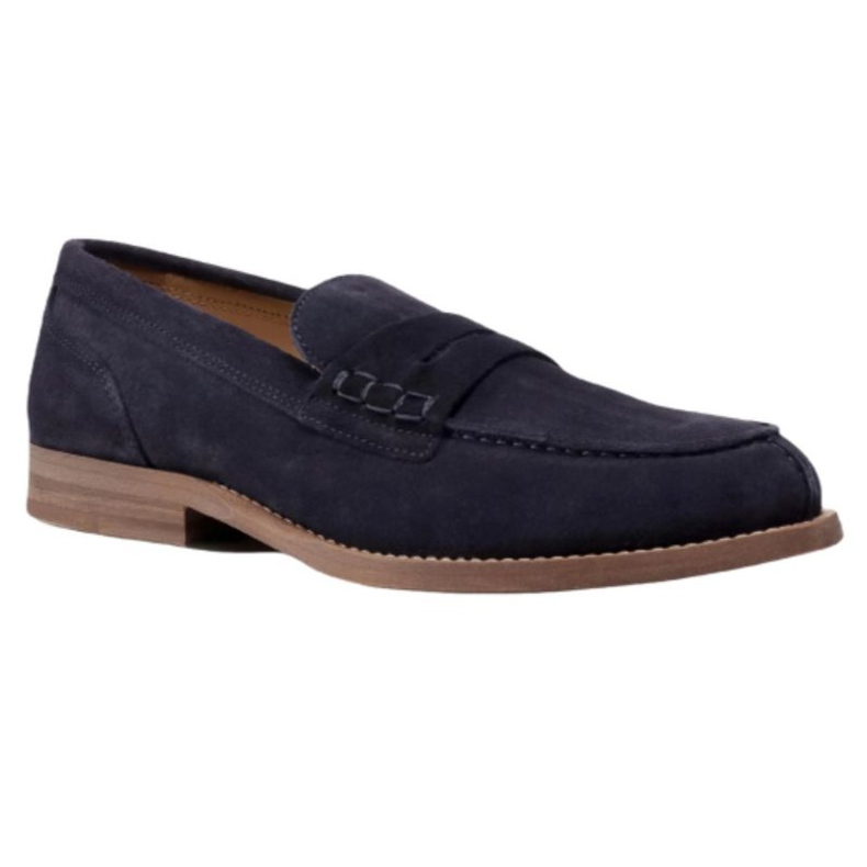 Zapatos Tommy Hilfiger Suede Loafer M FM0FM02867 azul