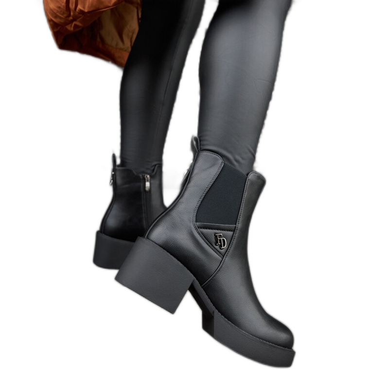 Botines aislantes negros con bloque Albert