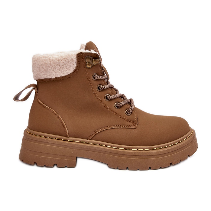 Botas Mujer Piel Con Piel De Oveja Marrón Lynnvia
