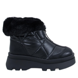 Botas de nieve Tavaris negras con pelo. negro