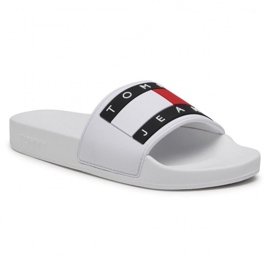 Tommy Hilfiger Chanclas Tommy Jeans Flag Pool Slide W EN0EN01378-YBR blanco