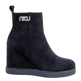 Rochelle Botines cuña negros Rochelle Botines cuña negros