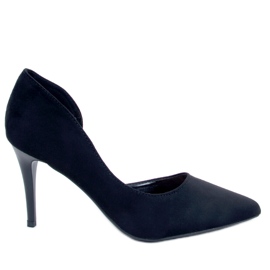 Zapatos de salón de ante con aberturas de Samira Black negro
