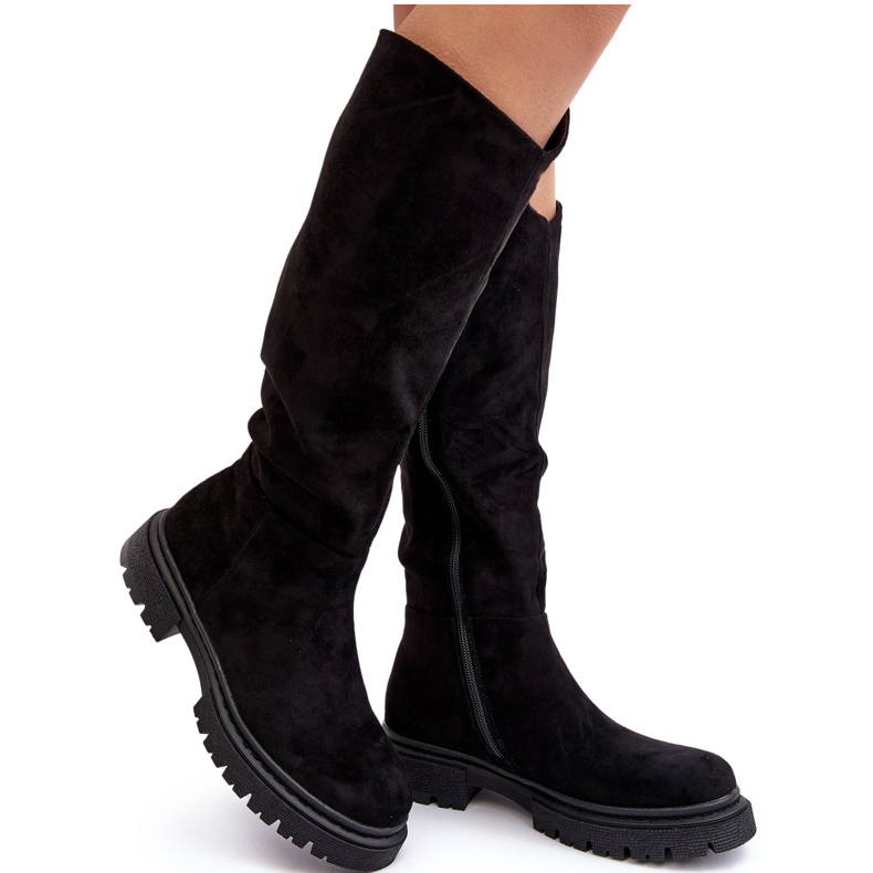 Botas de mujer por encima de la rodilla con aislamiento Heliofa negras negro
