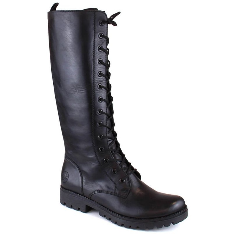 Botas aislantes Rieker, cuero W 78543-00 negro