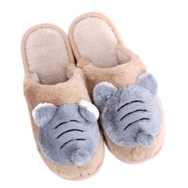 Pantuflas Mujer Beige Perla
