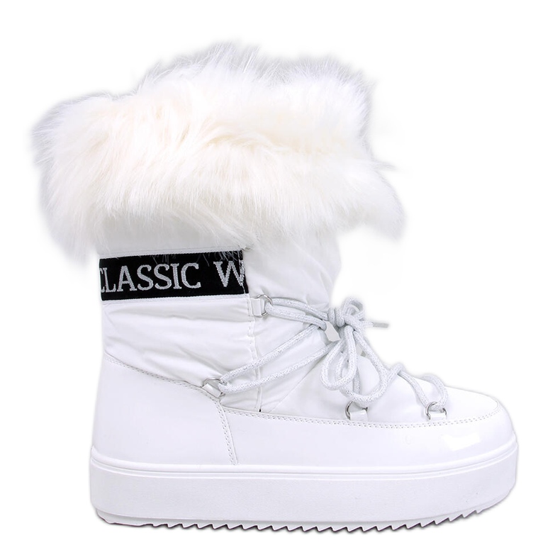 Botas de nieve de pelo blanco Kendals